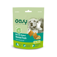 Oasy Snack Dog Biscotti Dental Fresh хрусткі подушечки для собак 70 г 343129