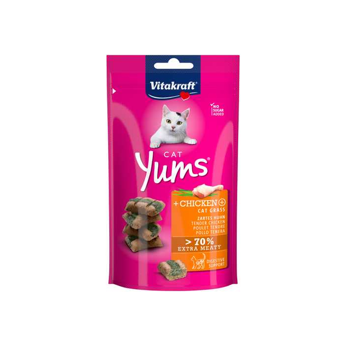 Лісаощі для котів Yums Курка та котяча м'ята,