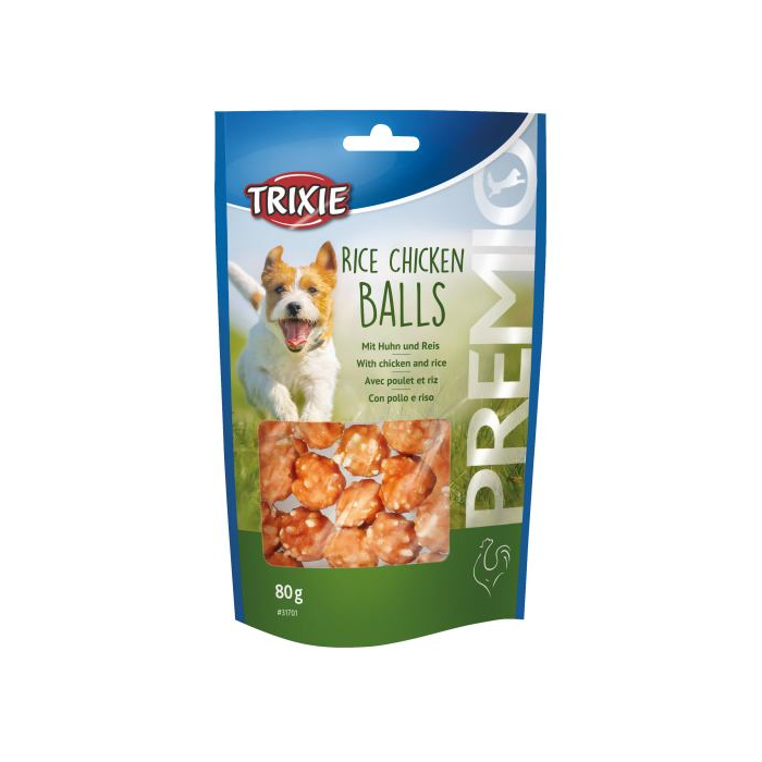Ласощі Trixie Premio Rice Chicken Balls для собак, рис та курка, 80 г