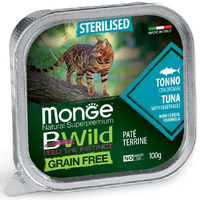 Monge CAT Wet BWild Grain Free Sterilized Tuna паштет для стерилізованих котів з тунцем