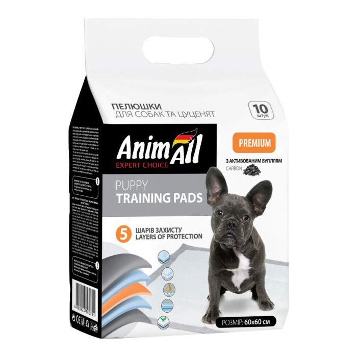 Пелюшки AnimAll Puppy Training Pads з активованим вугіллям
