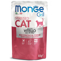Monge CAT pouch Adult Sterilized Grill Veal вологий корм для котів з телятиною