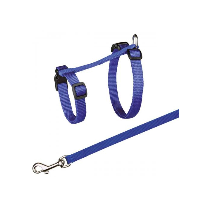 Шлейка з повідцем Trixie для котів нейлон 34–57см 13мм