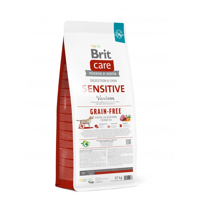 Brit Care Grain-free Sensitive Venision для собак з чутливим травленням з олениною 12кг