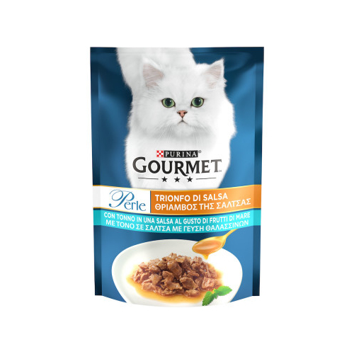 Gourmet Perle Mini Fillets Tuna для котів, з тунцем, пауч 26х