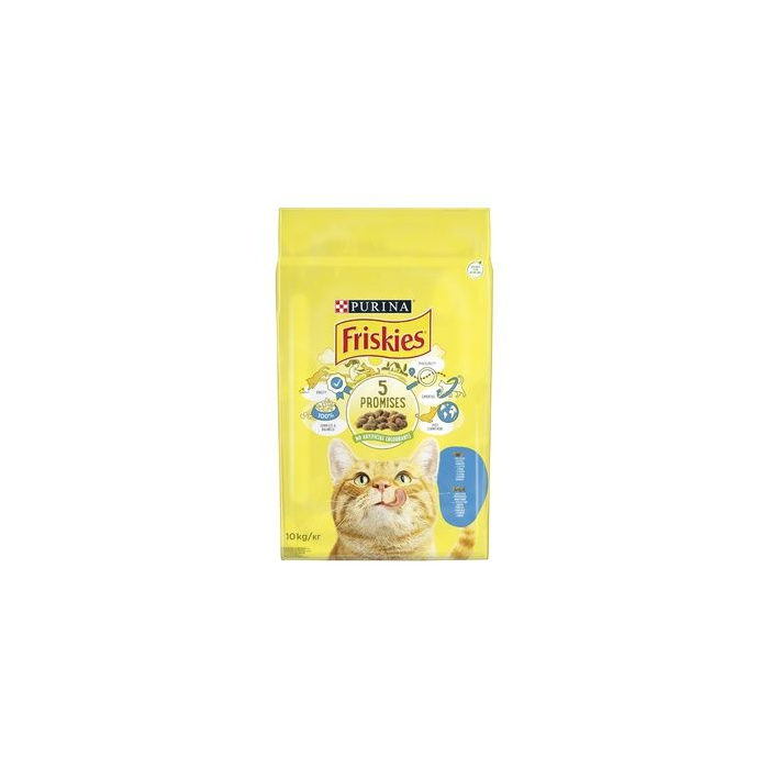 Товары для Котів Friskies(Фріскіс).З лососем та овочами.Сух/кот 10кг Friskies Угорщина