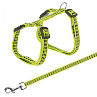Шлейка з повідцем Trixie для котів світловідбиваюча нейлон 22–42см 10мм