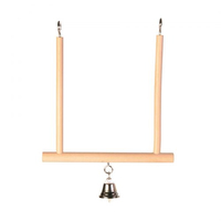 Іграшка Trixie Гойдалка дерев'яна з дзвіночком для птахів