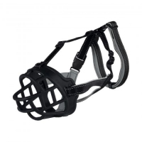 Намордник Trixie Muzzle Flex для собак, силіконовий чорний, M-L 22 см