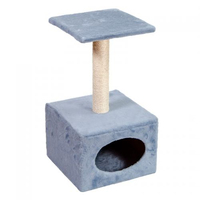 Дряпка Природа Д11 з великою будкою сіра 36x36x65 см