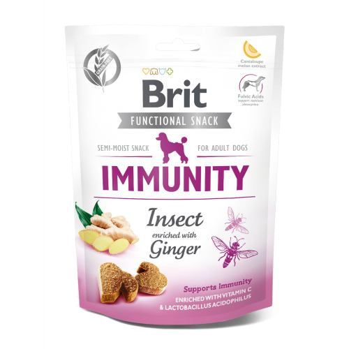 Ласощі Brit Care DOG Immunity для імунітету комахи з імбиром 150г