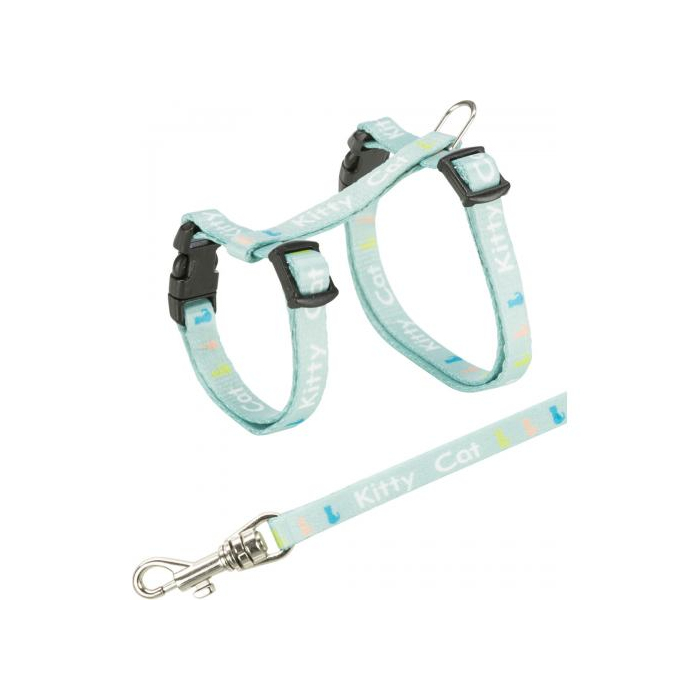 Шлейка з повідцем Trixie Kitty Cat для кошенят нейлон 21-33см/8мм