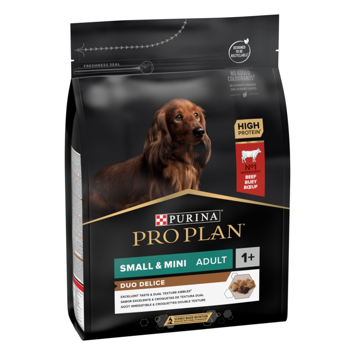 ProPlan DOG Small&Mini Adult Duo Delice Beef для собак малих порід з яловичиною 2,5кг