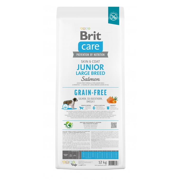 Brit Care DOG Grain-free Junior Large Breed Salmon