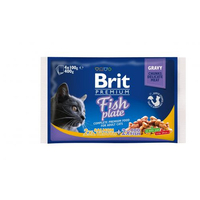 Brit Premium Cat Pouch НАБІР рибна тарілка для котів