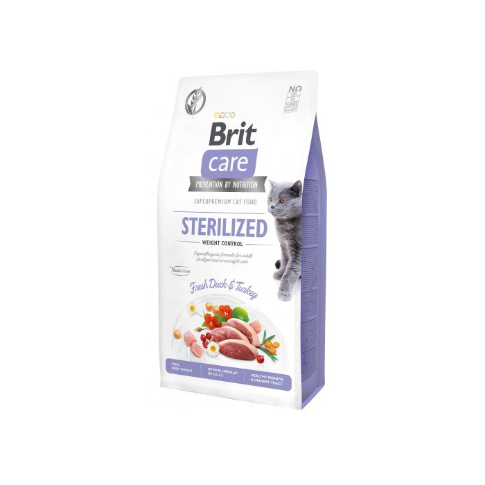 Сухий Корм Brit Care Cat GF Sterilized Weight Control