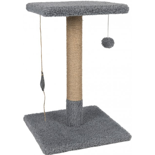 Дряпка Фєліксджут світло-сіре штучне хутро (баранець).Стовпчик 36 х 36 х 50 см. PR242525