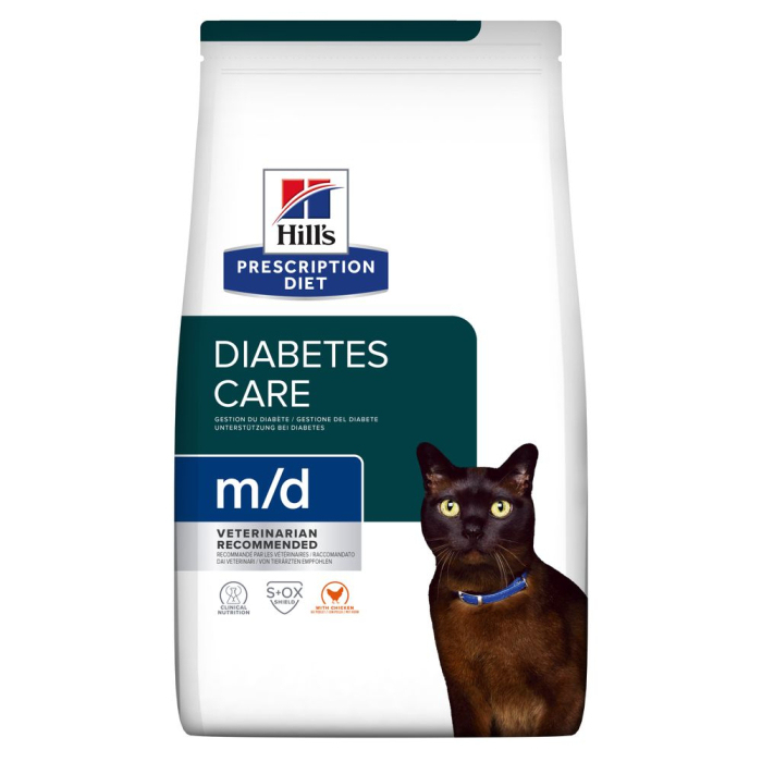 Hill's CAT PD M/D Diabetes для котів із діабетом та ожирінням, з куркою