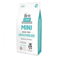 Brit Care DOG GF Mini Light & Sterilised для собак дрібних порід із зайвою вагою або стерилізованих з кроликом та лососем
