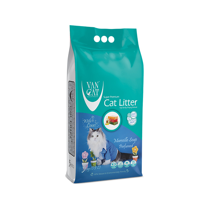 Van Cat Marseille Soap наповнювач бенонітовий для котячого туалету  (12л)
