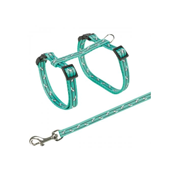 Шлейка з повідцем Trixie для котів з котами нейлон 27-45см 10мм