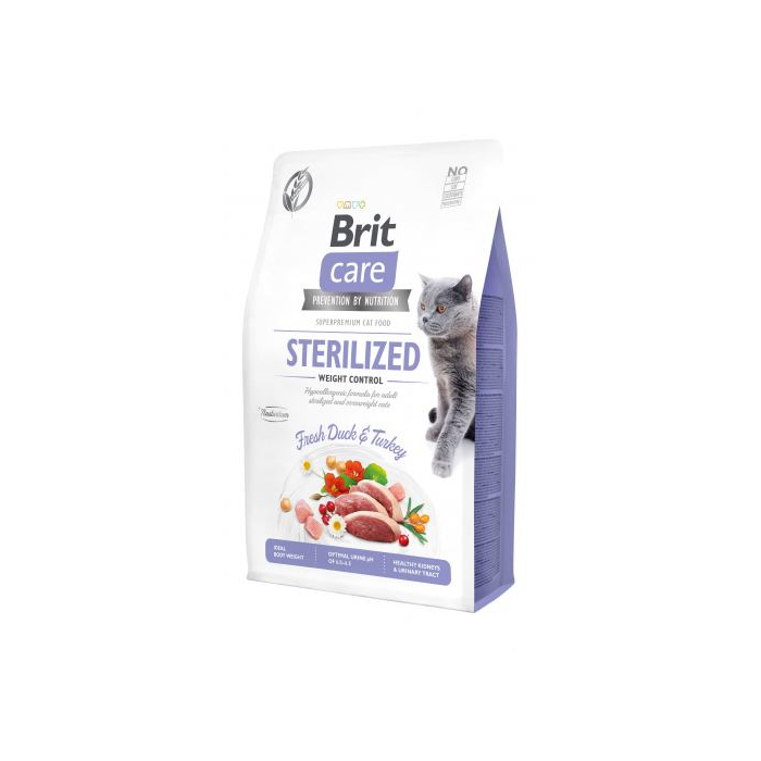 Сухий Корм Brit Care Cat GF Sterilized Weight Control