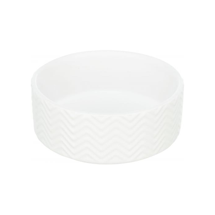 Миска Trixie для собак керамічна біла 0,9л d 16см