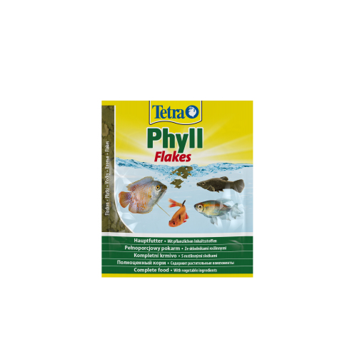 Tetra Phyll Flakes (пластівці) корм для травоїдних рибок, 12г 134430