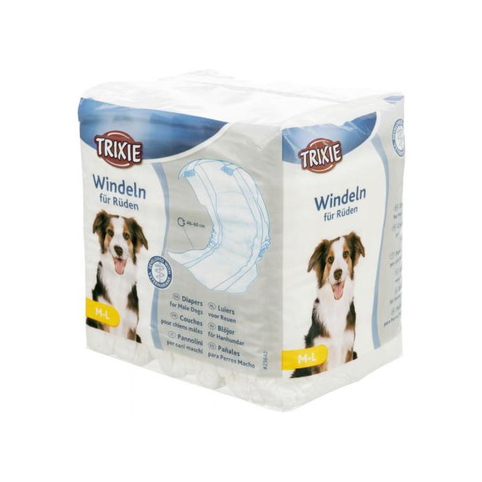 Підгузки для собак (хлопчиків) Trixie 46-60 см M-L 12 шт.
