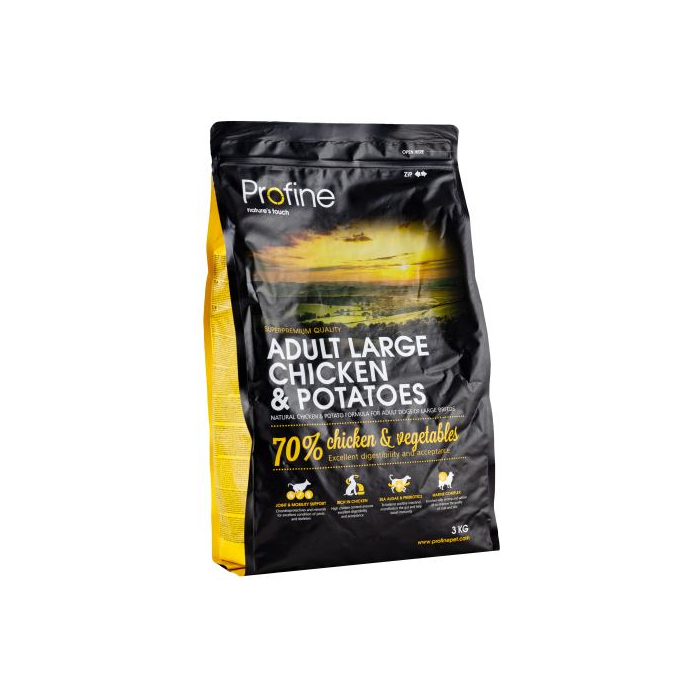 Profine DOG Adult Large для дорослих собак великих порід з куркою та картоплею, 3 кг