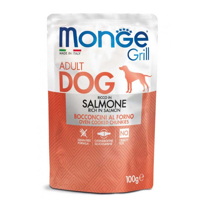 Monge Dog Wet Grill Salmone вологий корм для дорослих собак з лососем 100 гр