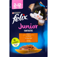 Felix Fantastic Junior з куркою в желе для кошенят, пауч 85г