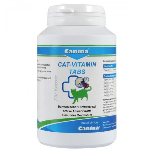 Вітаміни Canina Cat-Vitamin Tabs для котів вітамінний комплекс