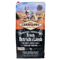 Carnilove DOG Fresh Ostrich & Lamb для собак дрібних порід ягня та страус