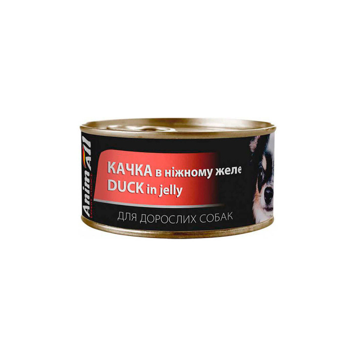 Animall вологий  корм для собак качка в ніжному желе