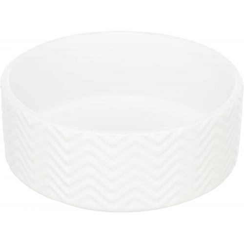 Миска Trixie для собак керамічна біла 0,9л d 16см