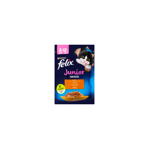 Felix Fantastic Junior з куркою в желе для кошенят, пауч 85г