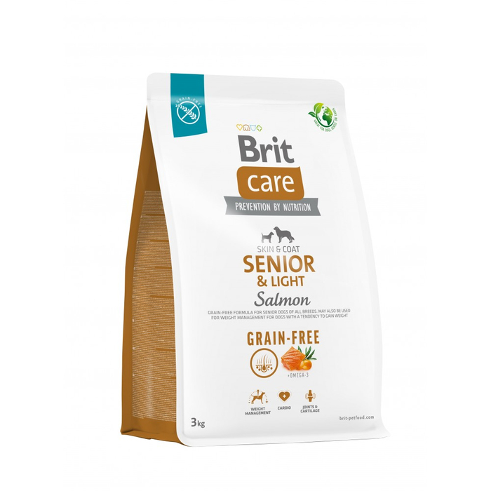Brit Care DOG Grain-free Senior & Light для старіючих собак, беззерновий з лососем,