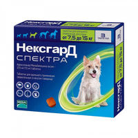 NexGard Spectra 2-3,5 кг 1 таблетка для собак від бліх кліщів та гельмінтів