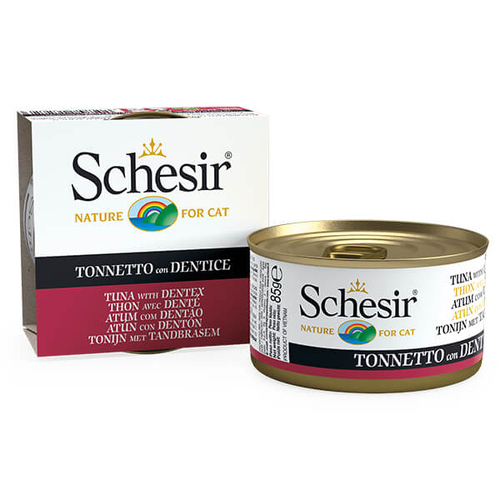 Schesir Tuna with Dentex консервы для кошек, тунец с зубаном
