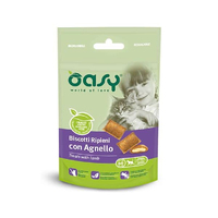 Oasy Snack Cat Biscotti  Agnello хрусткі ласощі для котів з ягнят 60гр 346328