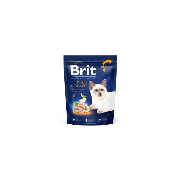 Brit Premium CAT by Nature Indoor для котів, які живуть у приміщенні, з куркою,