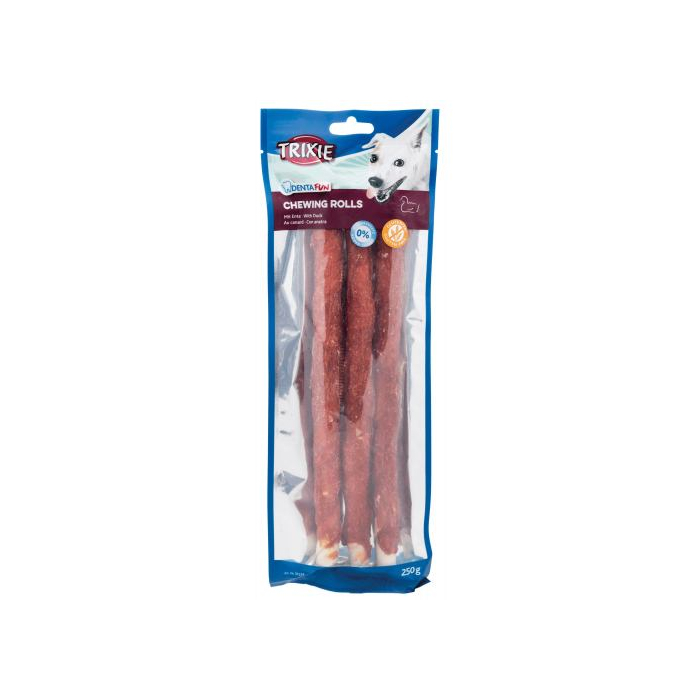 Ласощі Trixie Denta Fun паличка для чищення зубів собак, з качкою, 28 см, , 3 шт