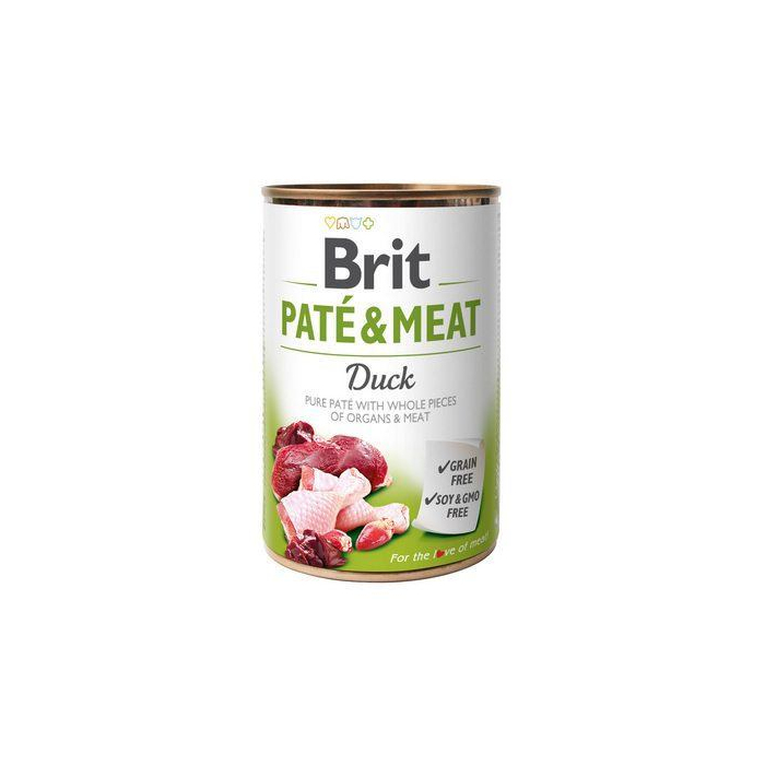 Вологий корм для собак Brit Pate & Meat Duck 400 г Brit Care DOG Brit Pate & Meat Duck  для собак з качкою