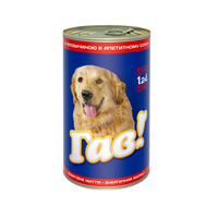 Гав вологий корм ля дорослих собак з яловичиною в апетитному соусі 1,24кг