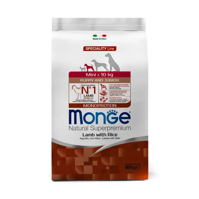 Monge Dog Mini Puppy&Junior with Lamb