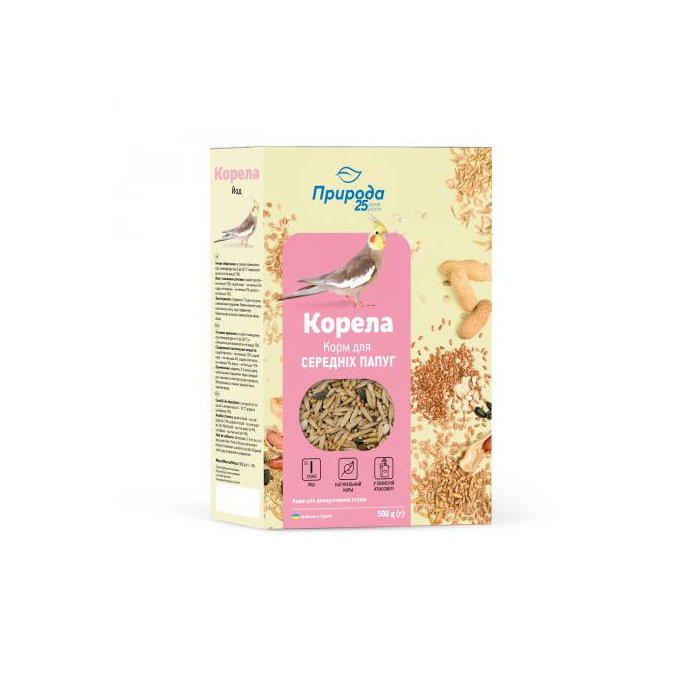 Природа Корела Йод корм для середніх папуг