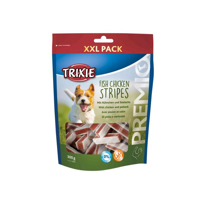 Ласощі Trixie Premio Stripes Chicken для собак курка та лосось