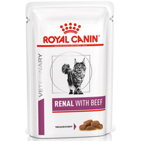 Royal Canin Renal Feline Beef Pouches вологий корм з яловичиною для котів при хворобах нирок, пауч 85г 40310019 Royal Canin