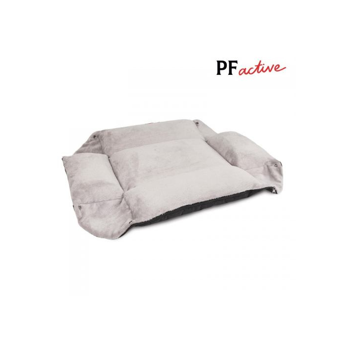 Лежак-трансформер Pet Fashion Simon сірий та чорний для собак 54х66х20см